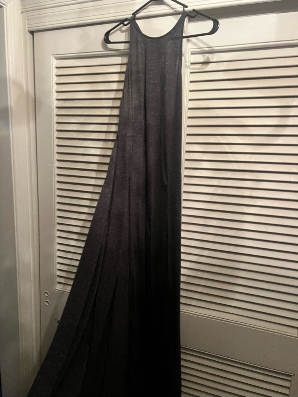Free People Black Maxi Racerback Dress NWT